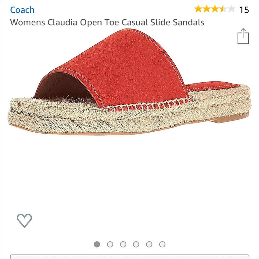 Coach Claudia Espadrille Slide Sandal